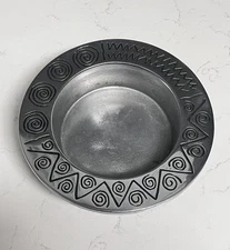 The Wilton Co Reggae Pewter Wine Bottle Serving Holder With Cork Protector Vtg