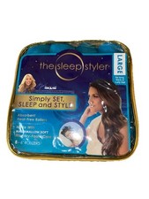 New Open Box The Sleep Styler 8 Large 6  Memory foam Heat-free Hair Rollers