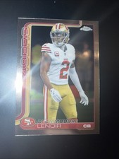 Topps 2025 Chrome Deommodore Lenoir Base #269 49ers NFL Football Card