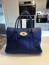 Blue Mulberry Bayswater With Gold Tone Hardware