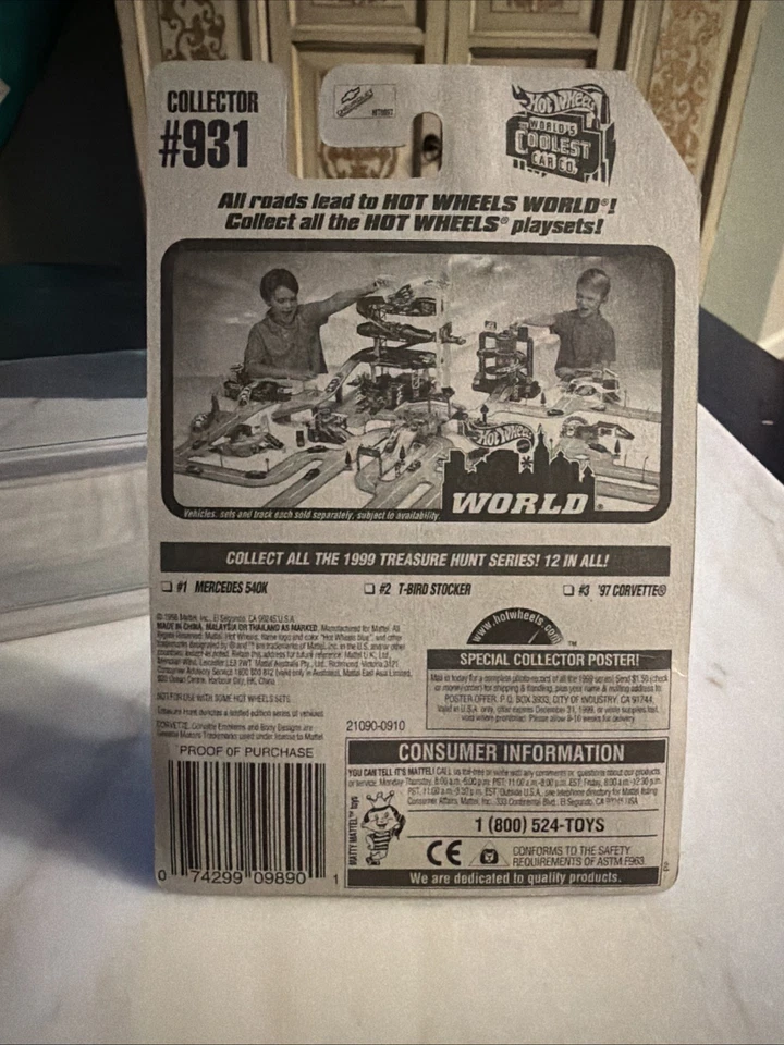1999 Hot Wheels Treasure Hunt Series '97 Corvette Ltd Edition - Protective Case - Image 4 of 4