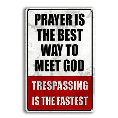 Metal No Trespassing Signs Private Property Funny, Posted Signs No Trespassin...