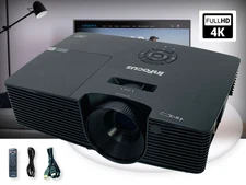 DLP Projector 4K BrilliantColor Technology 3800 ANSI Up to 300″ Projection Size✨