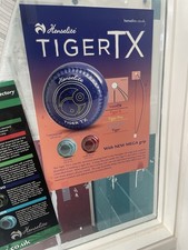 Henselite Tiger TX Lawn Bowls Size 2 Mega Grip Blue Set of 4