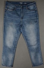 XE07429  LEVI'S  DENIZEN HIGH-RISE ANKLE SKINNY WOMENS BLUE JEANS sz14 SHORT