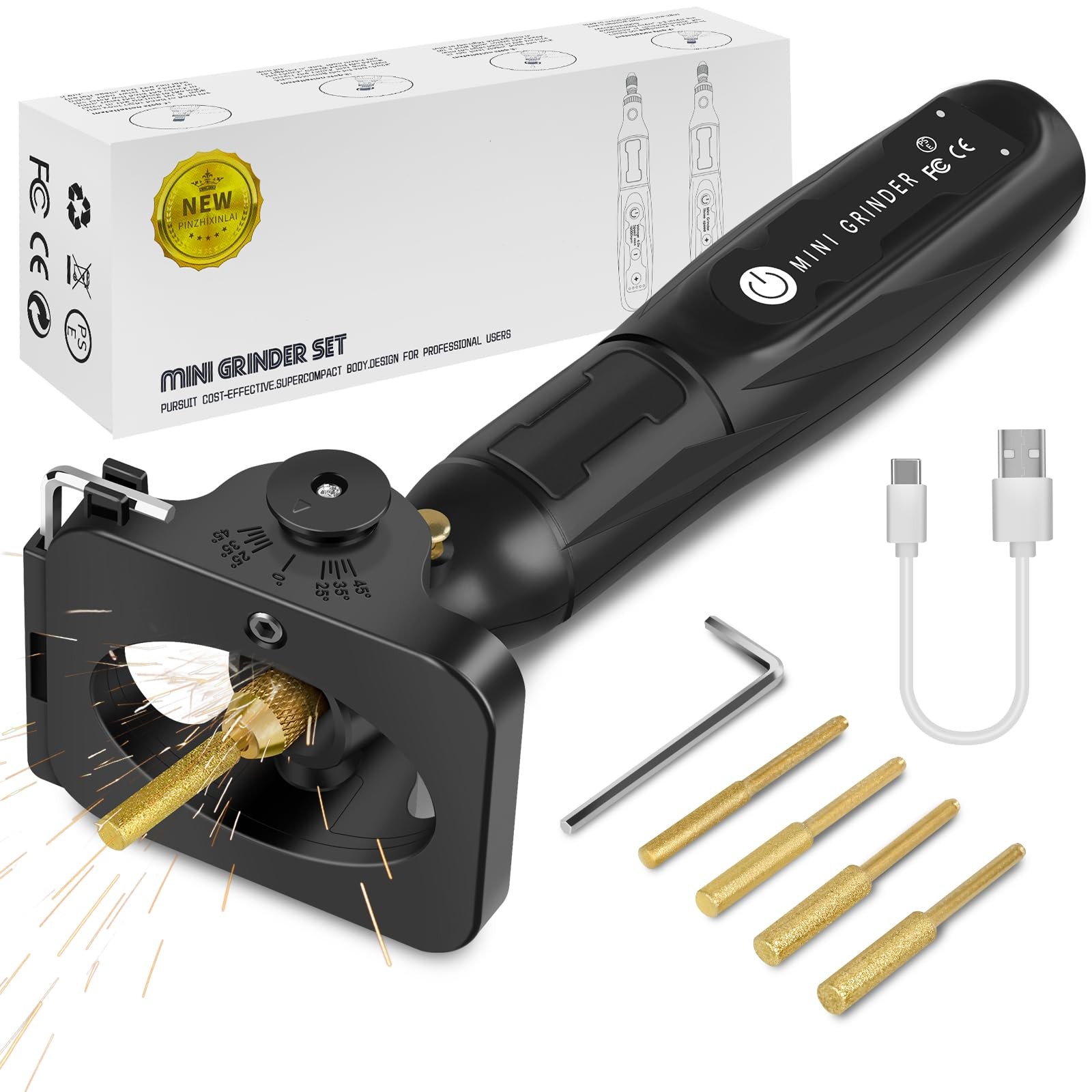 Cordless Electric Chainsaw Sharpener Kit High-Speed Chain Saw Tool