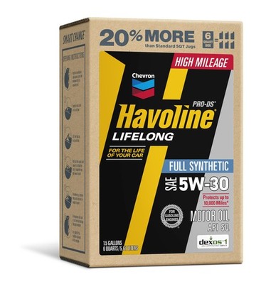 Havoline Motor Oil 5w30 PRO-DS Lifelong Full Synthetic Smart Change Pack of 1 