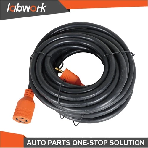 Labwork Generator Extension Cord 50 FT Power Cords NEMA L14-30 4 Prong 30 Amp