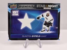 2021-22 Credentials #1SR-7 Quinton Byfield Star of the Night: First Star Rookies