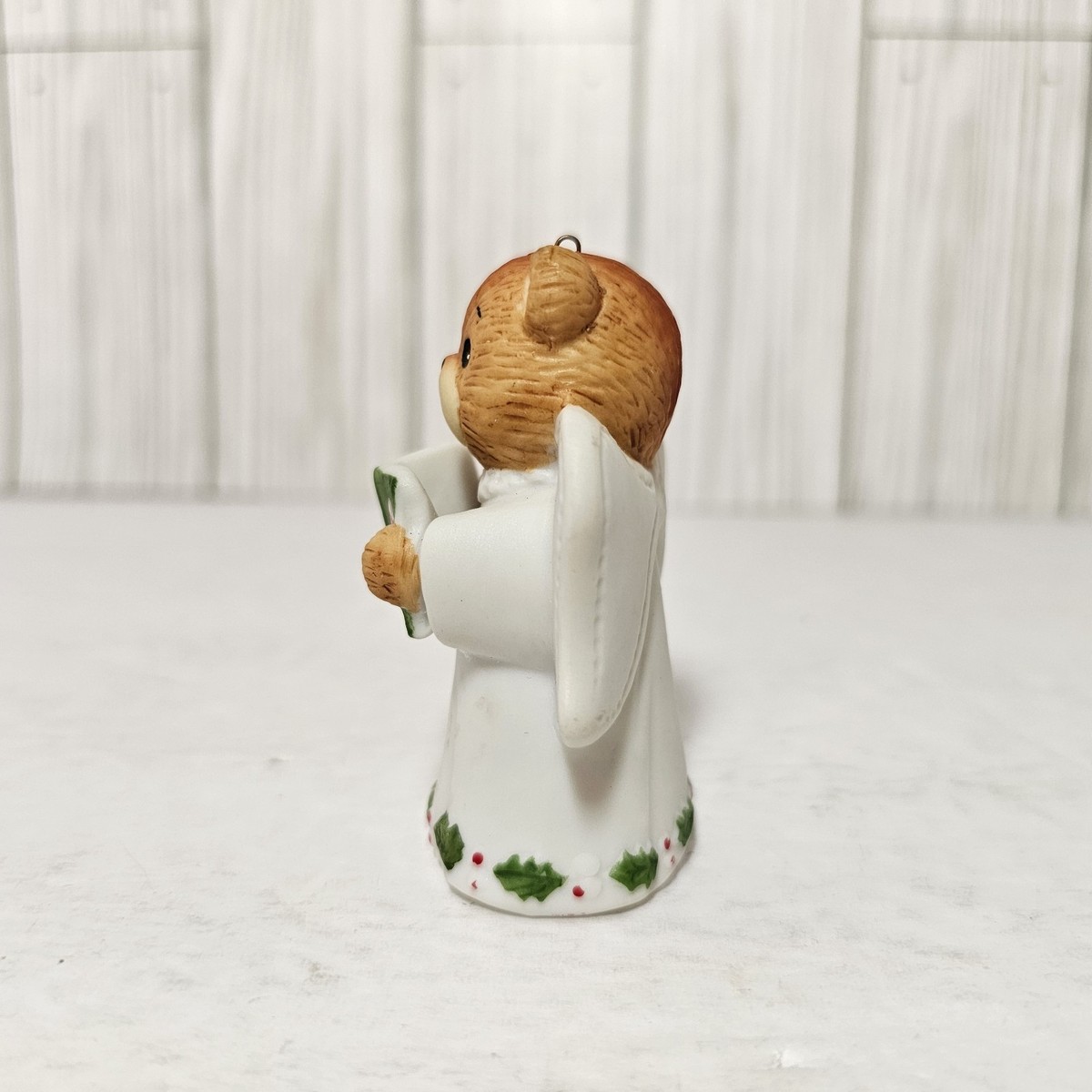 Vintage 1982 Enesco Lucy & Me Teddy Bear Angel Choir Singing