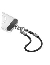 USB4 Cable, 1ft Phone Lanyard Cable, 80Gpbs 240W 8K 60Hz Portable Grey-30cm