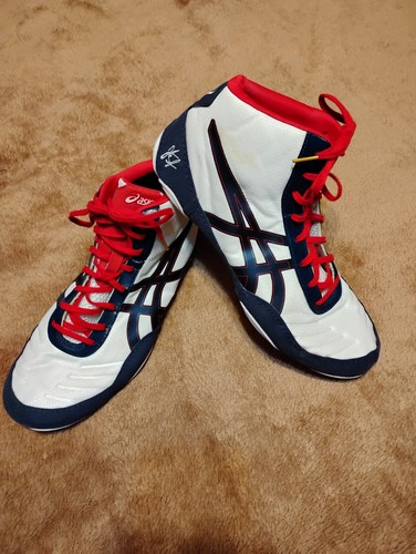 Asics Jordan Burroughs Wrestling Shoes Men's 12 JB Elite V2.0 Olympic Colors