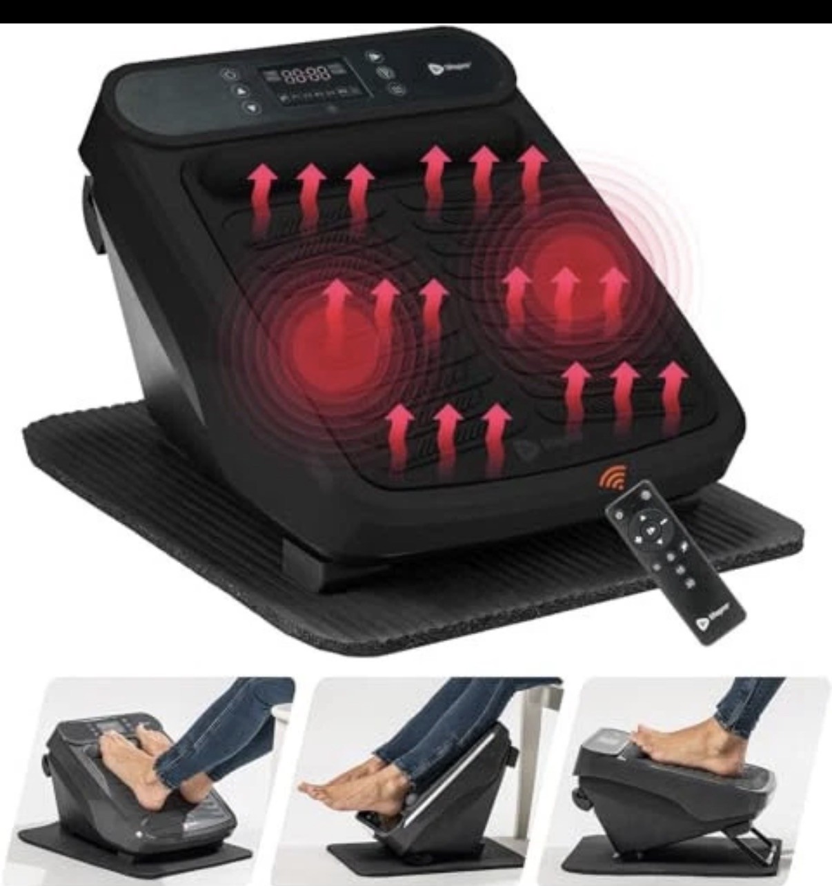 Masajeador de pies para neuropatía - Terapia relajante de pantorrillas y pies con opción de calor...