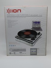 Ion Portable USB Turntable Vinyl Record iPTUSB Vinyl archiver BRAND NEW OPEN BX