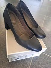 Tamaris Damen Pumps Comfort Fit Leder Schwarz...