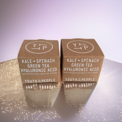 Pack of 2) Youth to the People Age Prevention Hyaluronic Moisture Cream - 0.5 oz