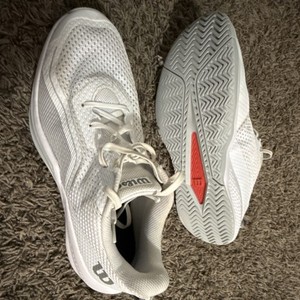 White & Grey  Rush Pro Lite Tennis Shoes
