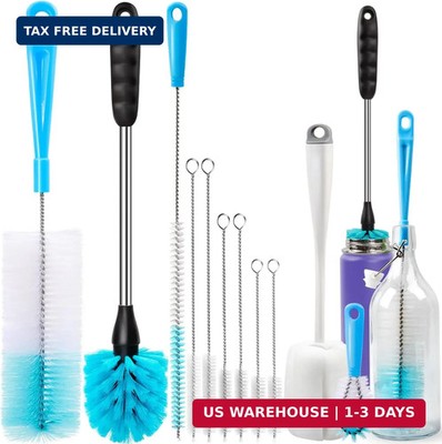 Bottle Brush Tube Cleaning Lab Set with Long Handle, Cup Cleaner for Washing Nar