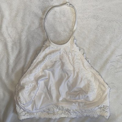 White lace halter bralette Colsie top
