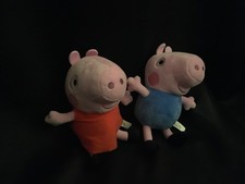 Peppa Pig Plush Toy Stuffed Animal Character Toy Figure with George Peppa