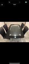 Harveys Glass Dining Table & 4 Chairs