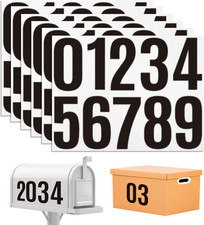 60 Pcs 4 Inch Reflective Mailbox Numbers Waterproof Self Adhesive House Numbers