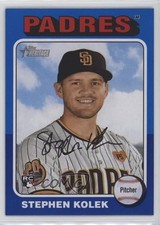 2024 Topps Heritage High Number SP Dark Blue Border Stephen Kolek #710 2g8