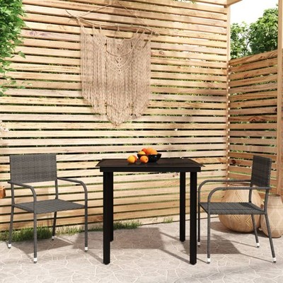 Gartenmöbel Set Tisch Sitzgruppe Stühle Gartengarnitur Garten Essgruppe vidaXL