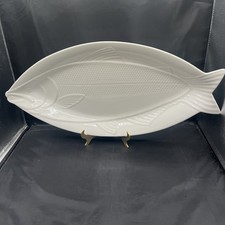 Studio Nova VTG Big 22" White Fish Serving Platter 