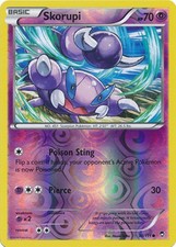 Skorupi 38/111 Reverse Holofoil Common XY - Furious Fists Pokemon TCG Card NM