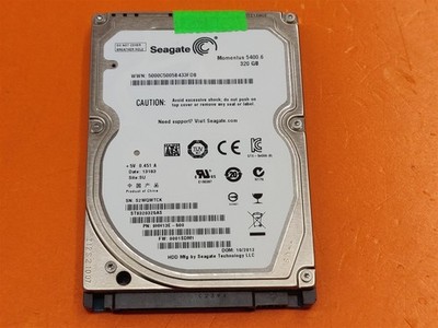       HDD Hard Drive SATA Laptop 2.5'' Seagate Momentus ST9320325AS 320GB