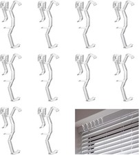 Valance Clips, 10 Pcs Transparent Plastic Window Blind Clips 2.5inch Window Bli