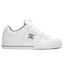 DC Shoes Men's Pure Shoes White/Battleship/White - 300660-HBW, White/Battleship/