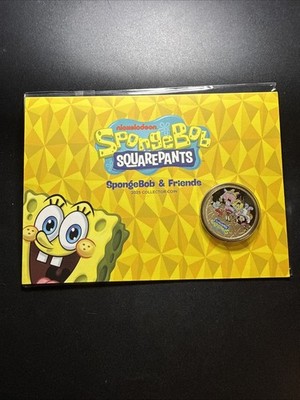 2025 SpongeBob SquarePants & Friends UNC $1 Perth Mint Colorized Coin in Card