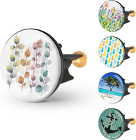 arteneur WaschbeckenstöPsel 40Mm Mit Motiv Bunte BläTter | Excenterstopfen Mit E