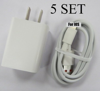 Charger Cable*5SET For iPhone 15 16 Charger Block USB Type C Charging Cord