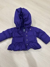 Polo Ralph Lauren Purple Toddler Girl Jacket Coat 2T With Hood