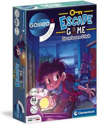 Clementoni Escape Game Verlassene Schule   Gesellschaftsspiel Rätselspiel ab 8