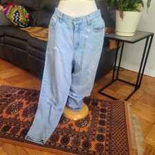Vintage 90s Bill Blass Jeans Womens 12 Retro Easy Fit Light Wash Denim