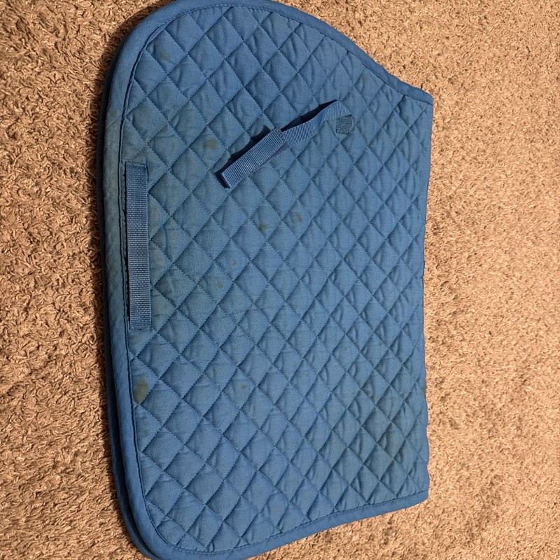 Used Dover Saddlery Saddle Pad Teal Saddle Pad English Saddle Pad Used Tack 22”