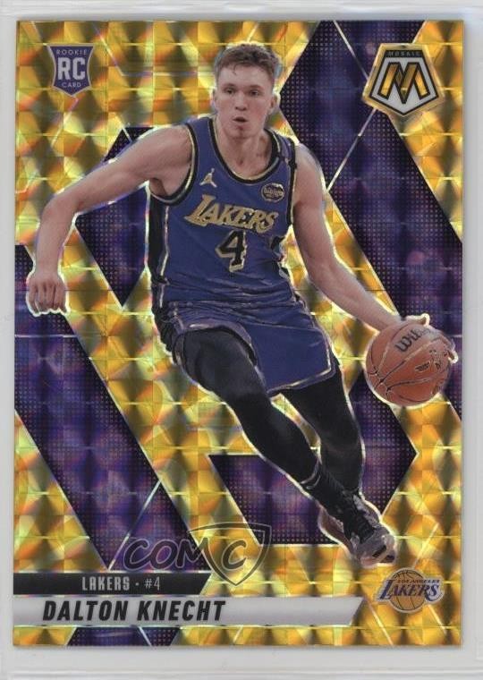 2024-25 Panini Mosaic Rookies Reactive Yellow Prizm Dalton Knecht #238 2l4
