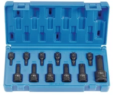 12pc 1234T Grey Pneumatic Drive Internal Star Set - Tool Equipment