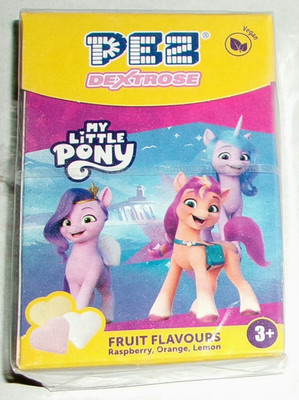PEZ Dextrose Candy Mints ~ Fruit Flavor ~ My Little Pony~Raspberry/Lemon/Orange