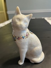 Vintage Lenox China Jewels Collection Sitting Cat Figurine Made in USA