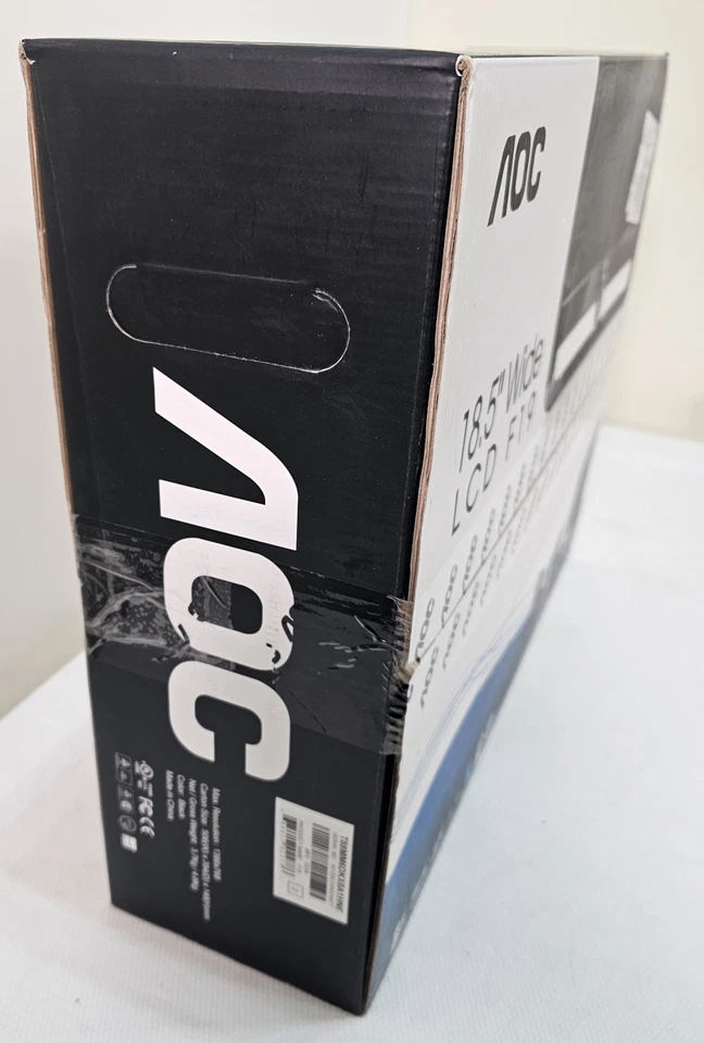 AOC F19 18.5" LCD Monitor 1366x768 - NEW - Image 2 of 4