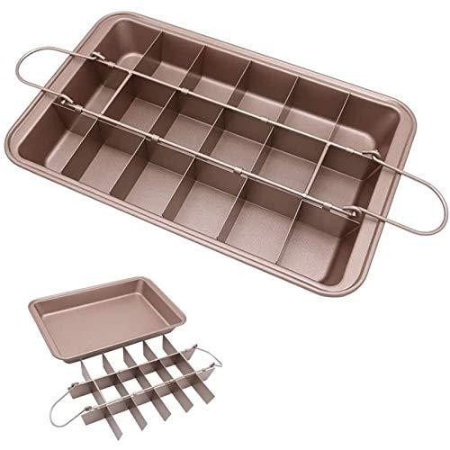 Brownie Pan With Dividers, Non-Stick Backing Pan, Brownie Pan, Lasagna Pan, Pan