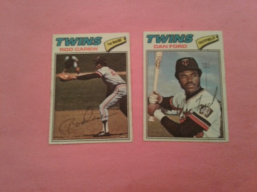 Rod Carew #10 1977 Topps Cloth Stickers card