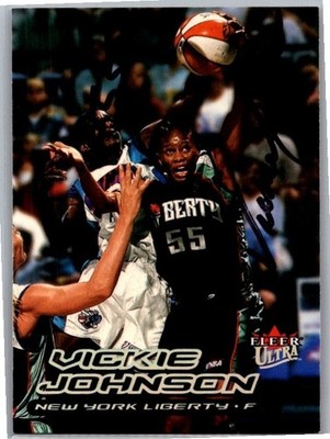 2000 -Vickie Johnson- Fleer Ultra Autograph/Signed/Auto Basketball Card #16