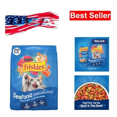 22 Lb Purina Seafood Sensations Packs 22lb Bag Purina Friskies Dry