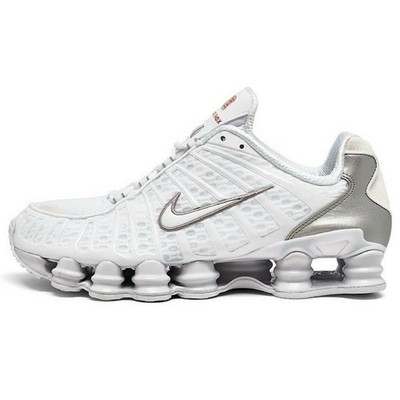 Nike Shox ホワイト/シルバー SALE Nike SHOX TL Men's Sneakers Running White Metallic Silver